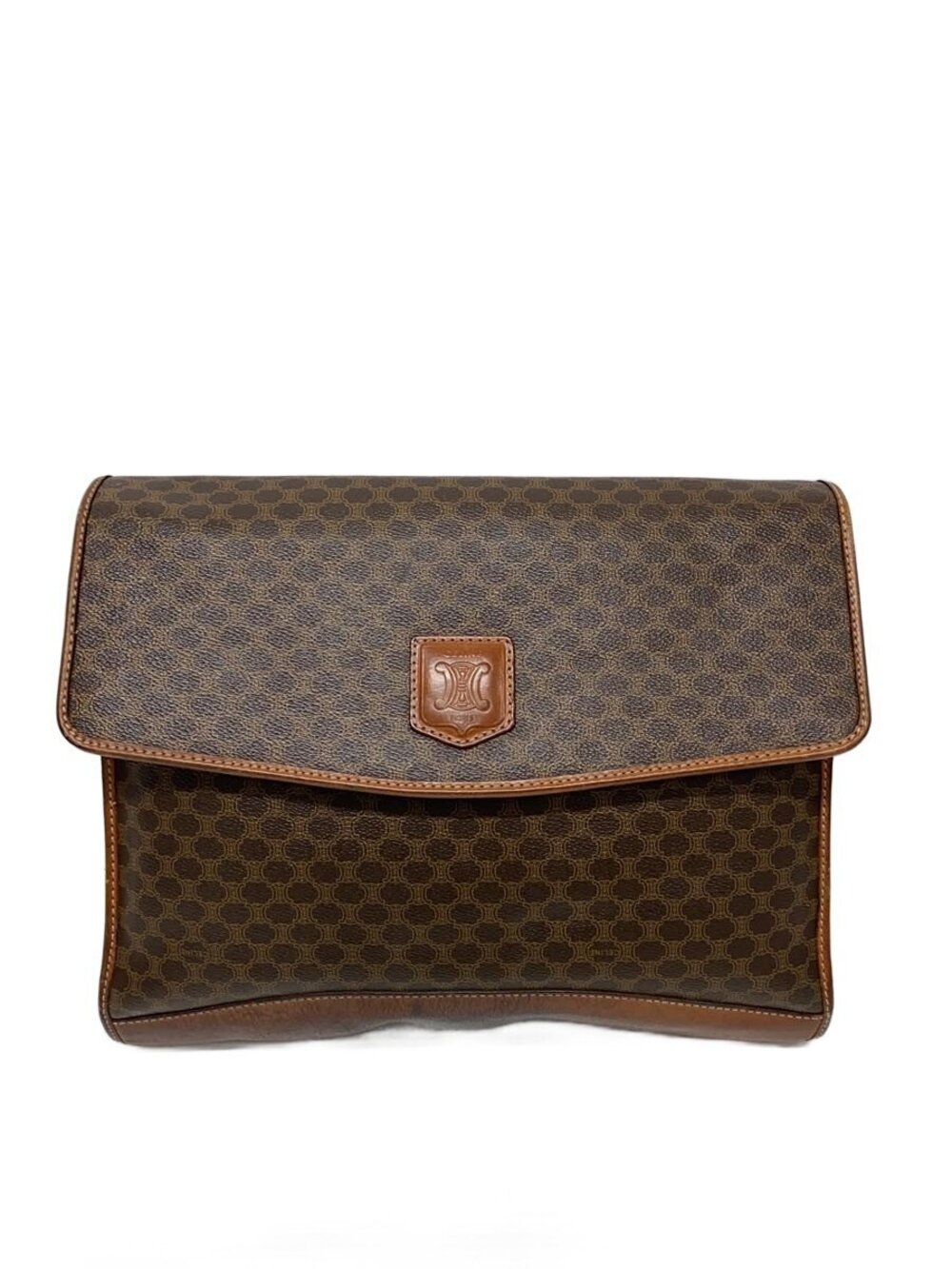 Celine Clutch Bag Brown All over